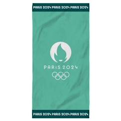 Drap de plage imprimé 100% coton, PARIS 2024 JEUX OLYMPIQUES VAINQUEUR  - vertbaudet enfant