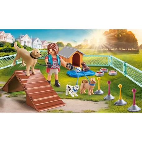 PLAYMOBIL 70676 City life Set Educatrice et chiens, Pour Enfant, dès 4 ans, 37 pièces BLEU 2 - vertbaudet enfant 