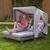 KidKraft - Double chaise longue en bois pour enfant avec auvent - Gris GRIS 4 - vertbaudet enfant 