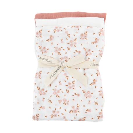 Lot de 3 langes en coton bio* Thaïs ROSE 2 - vertbaudet enfant 