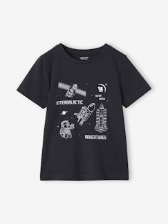 T-shirt Basics garçon imprimé devant  - vertbaudet enfant