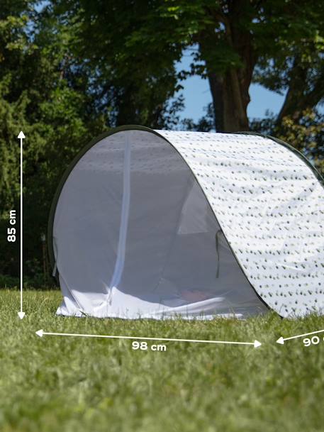 Tente anti-UV UPF50+ avec moustiquaire Babymoov MARINIERE+vert 16 - vertbaudet enfant 