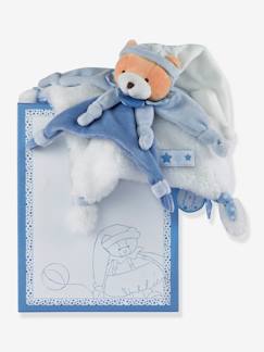 Jouet-Doudou carré 27 cm ours petit Chou - DOUDOU ET COMPAGNIE