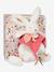 Happy doudou 25cm - DOUDOU ET COMPAGNIE boho rose+pop bleu+wild beige 2 - vertbaudet enfant 