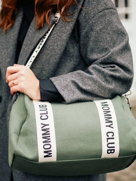 Sac à langer CHILDHOME Mommy Club Marron+Noir+Off white+Vert 23 - vertbaudet enfant 