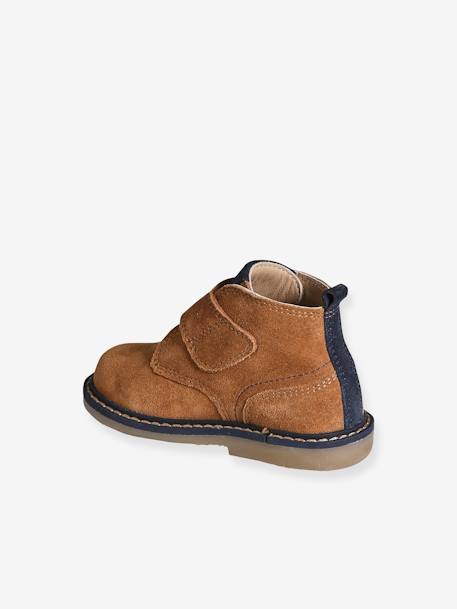 Boots en cuir scratchées bébé camel 4 - vertbaudet enfant 