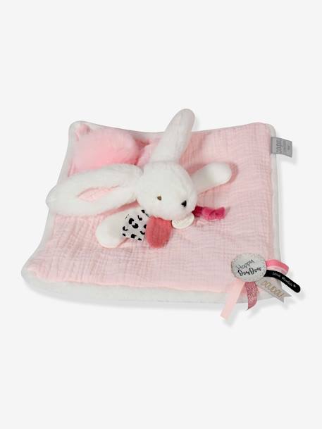 Happy doudou lange 25cm - DOUDOU ET COMPAGNIE blush rose pâle 5 - vertbaudet enfant 