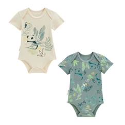 Bébé-Body-Lot de 2 bodies bébé manches courtes Mini Tribu