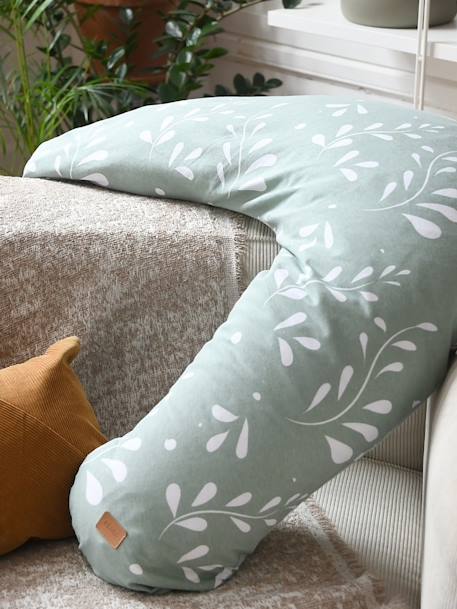 Coussin de maternité et d'allaitement BEABA Big Flopsy Brique+gris+Gris chiné+Lin+vert+Vert sauge imprimé 24 - vertbaudet enfant 