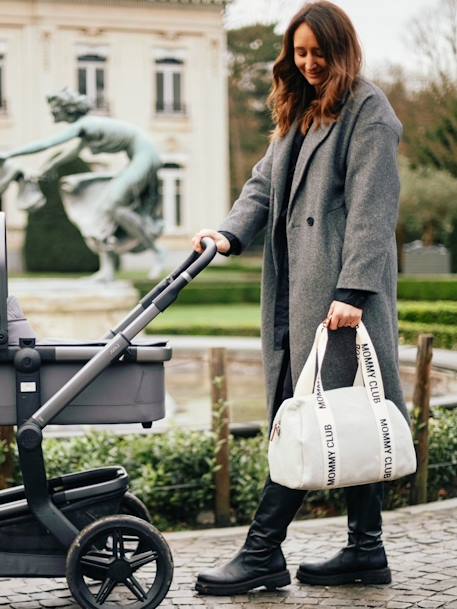 Sac à langer CHILDHOME Mommy Club Off white+Vert 4 - vertbaudet enfant 