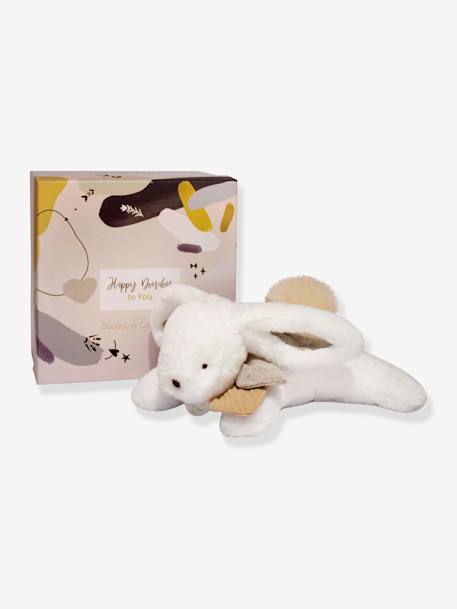 Happy doudou pantin 25cm - DOUDOU ET COMPAGNIE boho rose+wild beige 7 - vertbaudet enfant 