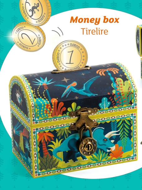 Tirelire Dinosaure - DJECO multicolore 2 - vertbaudet enfant 