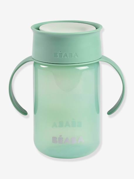 Tasse d'apprentissage 360° BEABA bleu+rose+vert sauge 19 - vertbaudet enfant 