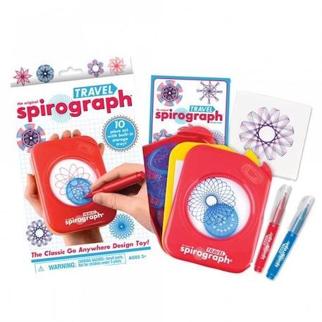 Jeu de dessin - SILVERLIT - Spirograph - Enfant - Rouge, bleu et blanc - 8 ans BLANC 3 - vertbaudet enfant 