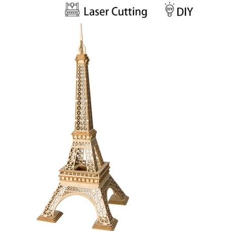 Maquette en bois - La Tour Eiffel - 121 pièces - ROBOTIME - Jaune - A monter soi-même - Enfant JAUNE 1 - vertbaudet enfant 