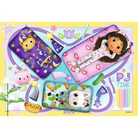Puzzles - Ravensburger - Soirée pyjama Gabby's Dollhouse - Dessins animés et BD - Moins de 100 pièces - Mixte BLANC 3 - vertbaudet enfant 