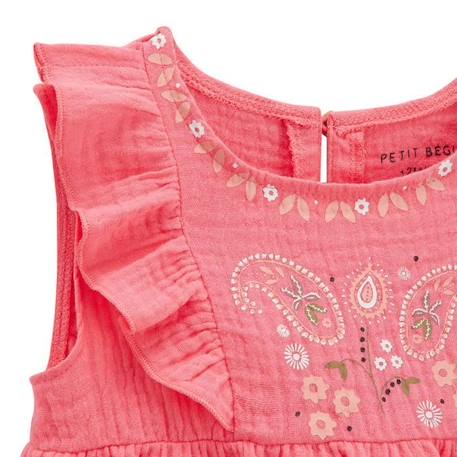 Ensemble blouse et legging en gaze de coton bébé fille Haapiti ROSE 4 - vertbaudet enfant 