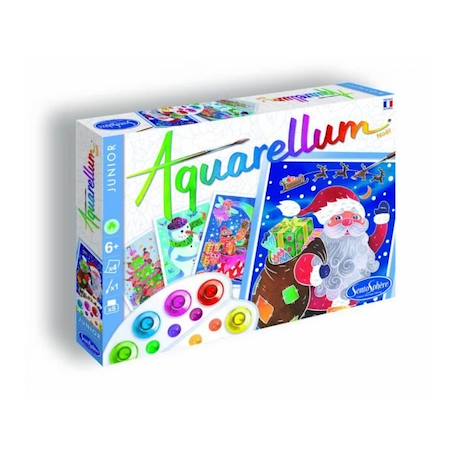 Sentosphere - Jeu créatif Aquarellum Junior Noël BLEU 2 - vertbaudet enfant 