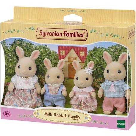 Poupée - SYLVANIAN FAMILIES - La famille Lapin Crème - Articulée et habillée avec soin BLANC 4 - vertbaudet enfant 