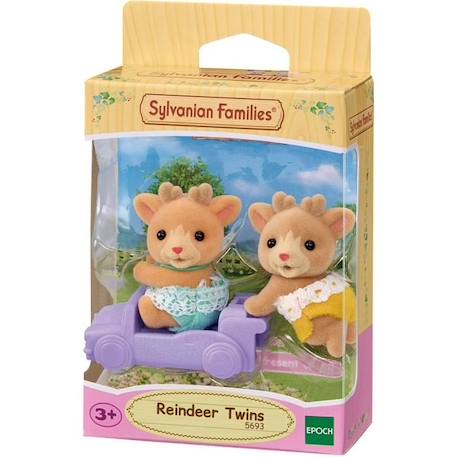 Poupée - SYLVANIAN FAMILIES - Les jumeaux Renne - Blanc - Mixte - 5693 BLANC 2 - vertbaudet enfant 