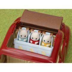 -Poussette triple SYLVANIAN FAMILIES - Pour Enfant - Le village - Avec couverture amovible - Dès 3 ans