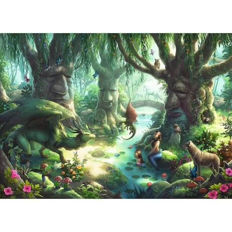 Escape Puzzle - Ravensburger - La forêt magique - Paysage et nature - 368 pièces - Mixte VERT 3 - vertbaudet enfant 