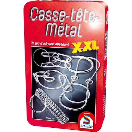 Casse-tête-métal XXL - Jeux de Société - SCHMIDT SPIELE - Des défis métalliques à la taille XXL pour les amateurs de casse-tête ! GRIS 2 - vertbaudet enfant 