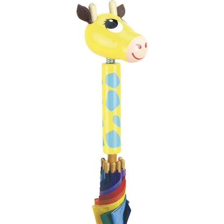 Vilac - Parapluie Flip Flap la girafe JAUNE 1 - vertbaudet enfant 