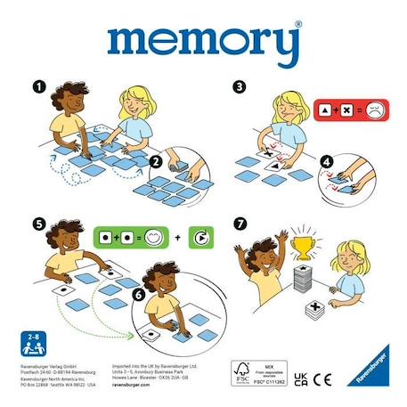 Jeu de mémoire - Ravensburger - Grand memory® Pat'Patrouille - Multicolore - Enfant - Mixte BLEU 4 - vertbaudet enfant 