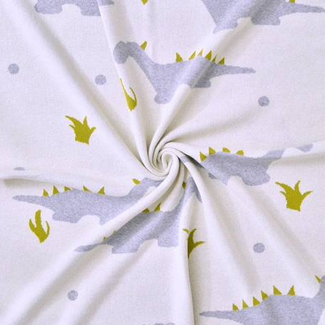 Couverture pour en coton bio DINO BEIGE 1 - vertbaudet enfant 