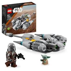 Jouet-Jeux d'imagination-Jeux de construction-LEGO® Star Wars 75363 Microfighter Chasseur N-1 du Mandalorien, Jouet Le Livre de Boba Fett avec Figurine Bébé Yoda