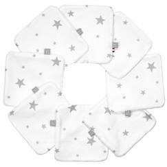 Puériculture-Lingettes bébé lavables en 100% coton 8 pièces - SEVIRA KIDS - Stella - Douces et écologiques