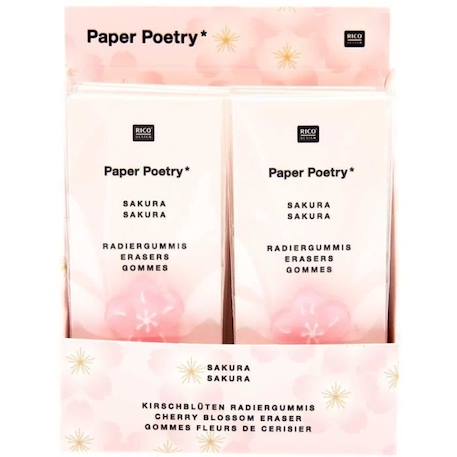 Rico Design 2 Gommes Roses Fleurs Sakura - Printemps Japonais ROSE 4 - vertbaudet enfant 
