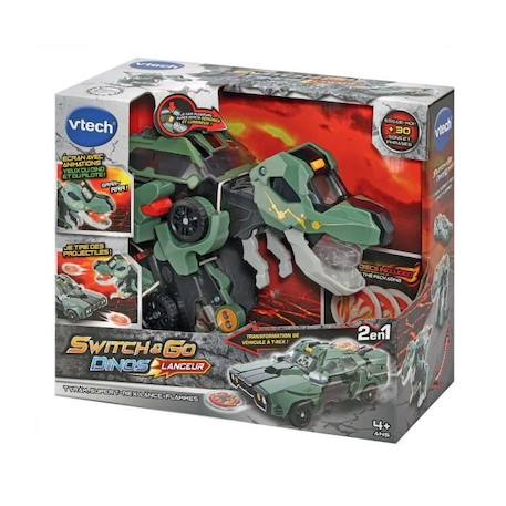 VTECH - Switch & Go Dinos Lanceur - Tyram, Super T-Rex Lance Flammes VERT 3 - vertbaudet enfant 