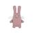 Doudou Ange Lapin en Lin Vieux Rose 20cm - Trousselier ROSE 1 - vertbaudet enfant 