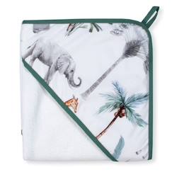 Linge de maison et décoration-Linge de bain-Cape de bain-Cape de Bain en Coton et Bambou pour Bébé - Sevira Kids - Safari - Douceur et Confort