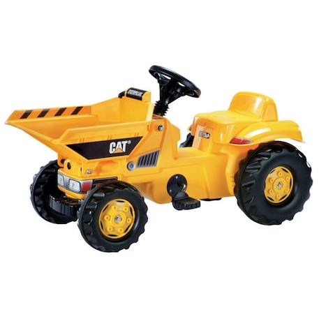 Dumper Trac à pédales - ROLLY TOYS - CATERPILLAR - Jaune - Pour Enfant de 3 ans et plus JAUNE 1 - vertbaudet enfant 