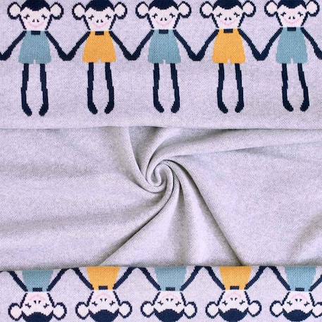 Couverture pour en coton bio SINGE GRIS 1 - vertbaudet enfant 