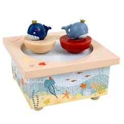 Boite à Musique Océan - Trousselier - Figurines tournantes - 11.5 x 11.5 x 7 cm  - vertbaudet enfant