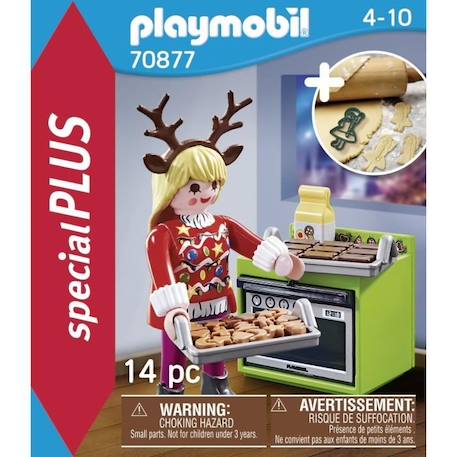 PLAYMOBIL - Pâtissière avec emporte-pièce - Gamme City Life - 14 pièces - Mixte - 4 ans et plus MULTICOLORE 3 - vertbaudet enfant 