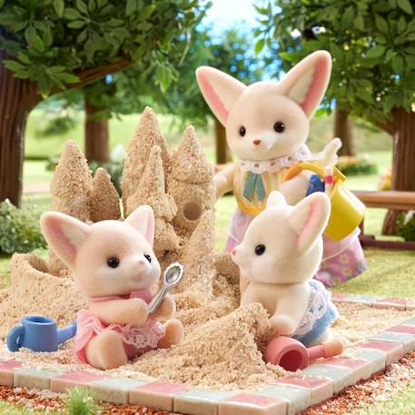 Poupée - SYLVANIAN FAMILIES - Les jumeaux Fennec - Modèle 5697 - Multicolore - Articulés BLANC 4 - vertbaudet enfant 