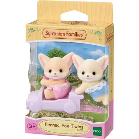 Poupée - SYLVANIAN FAMILIES - Les jumeaux Fennec - Modèle 5697 - Multicolore - Articulés BLANC 2 - vertbaudet enfant 