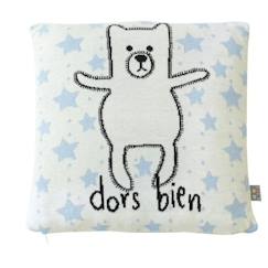 Sevira Kids - Taie de coussin en tricot de coton - OURSON  - vertbaudet enfant