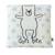 Taie de coussin en tricot de coton - Sevira Kids - Ourson - Ecru - Rose - Chambre BEIGE 1 - vertbaudet enfant 