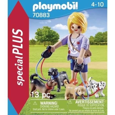 PLAYMOBIL - 70883 - Educatrice de chiens BLEU 3 - vertbaudet enfant 