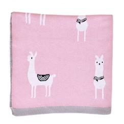 Puériculture-Chancelières, plaid-Plaid-Couverture pour  en coton bio Licorne