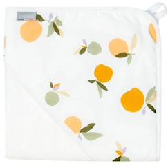 Linge de maison et décoration-Cape de bain en coton et bambou Clem - Blanc - Sevira Kids - Mixte - 0 mois - Naissance - 75 cm x 75 cm