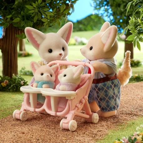 Poupée - SYLVANIAN FAMILIES - Famille Fennec - Multicolore - Articulée et habillée avec soin BLANC 3 - vertbaudet enfant 