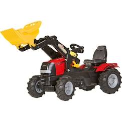 Jouet-Jeux de plein air-Véhicules enfant-Tracteur CASE IH CVX 225 avec chargeur et pneus g…