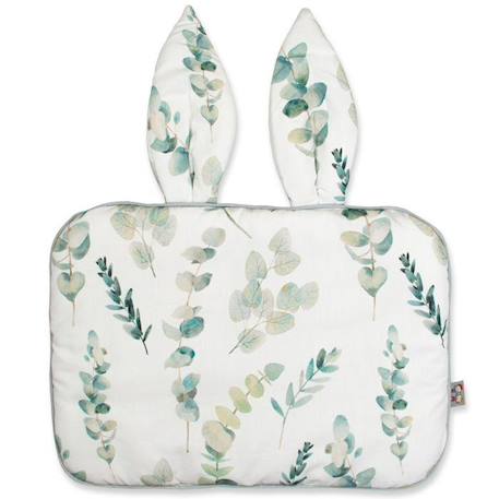 Oreiller plat lapin - SEVIRA KIDS - Eucalyptus - Bébé - Multicolore - 25 cm x 35 cm BLANC 1 - vertbaudet enfant 